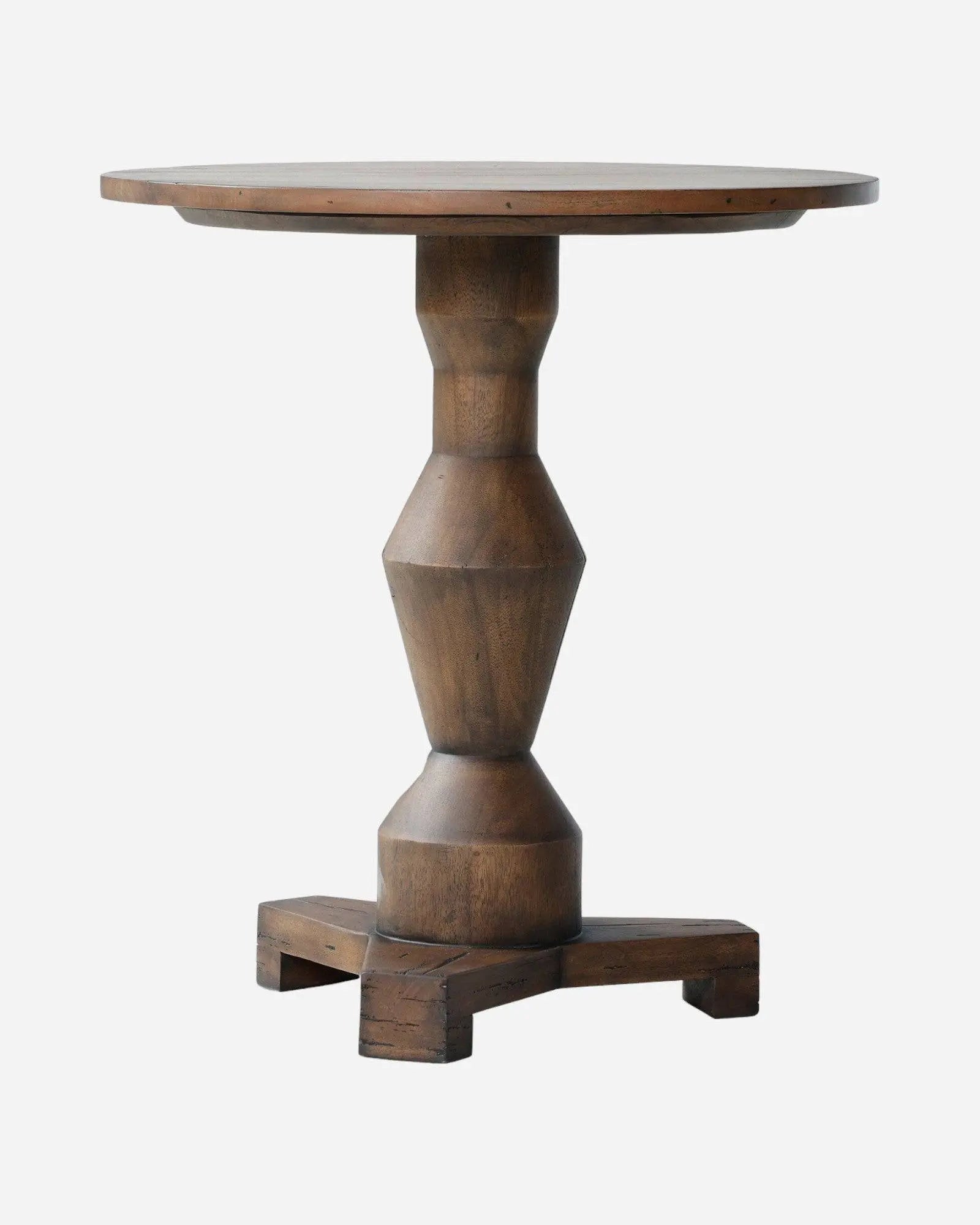 Table D'appoint Pliante Originale En Bois D'if Et Résine - River Table Signée