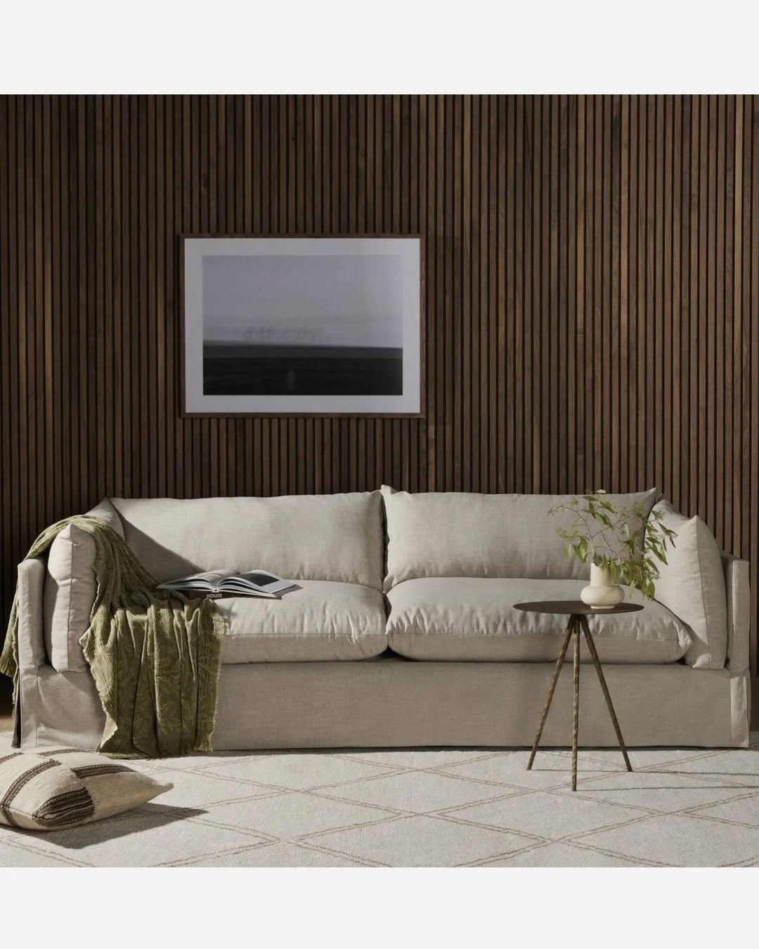 Canapé beige Maison Olive - Mobilier de salon design et confortable