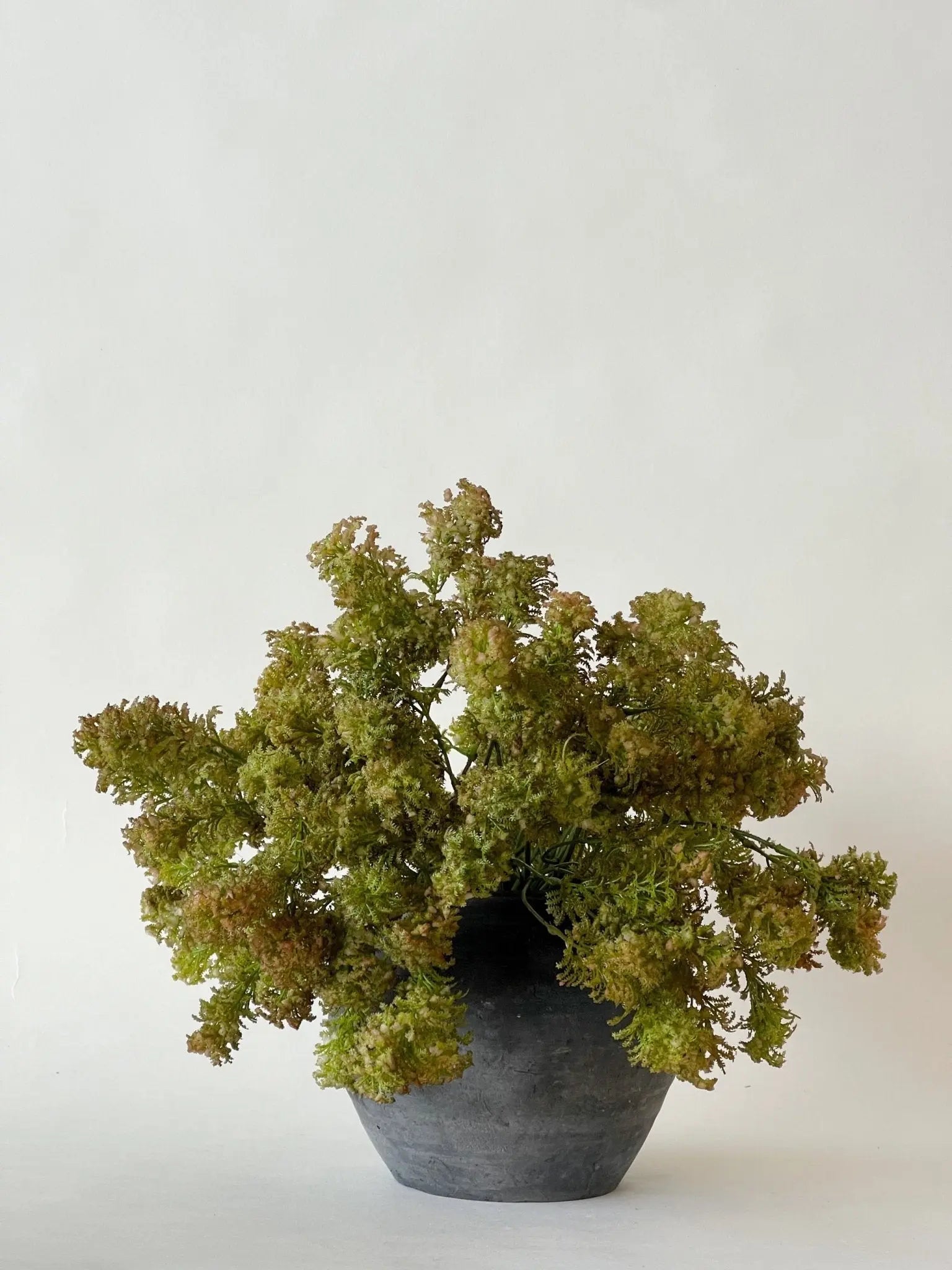 Buisson de mousse artificielle Maison Olive – plante décorative 15 pouces – verdure intérieure haut de gamme