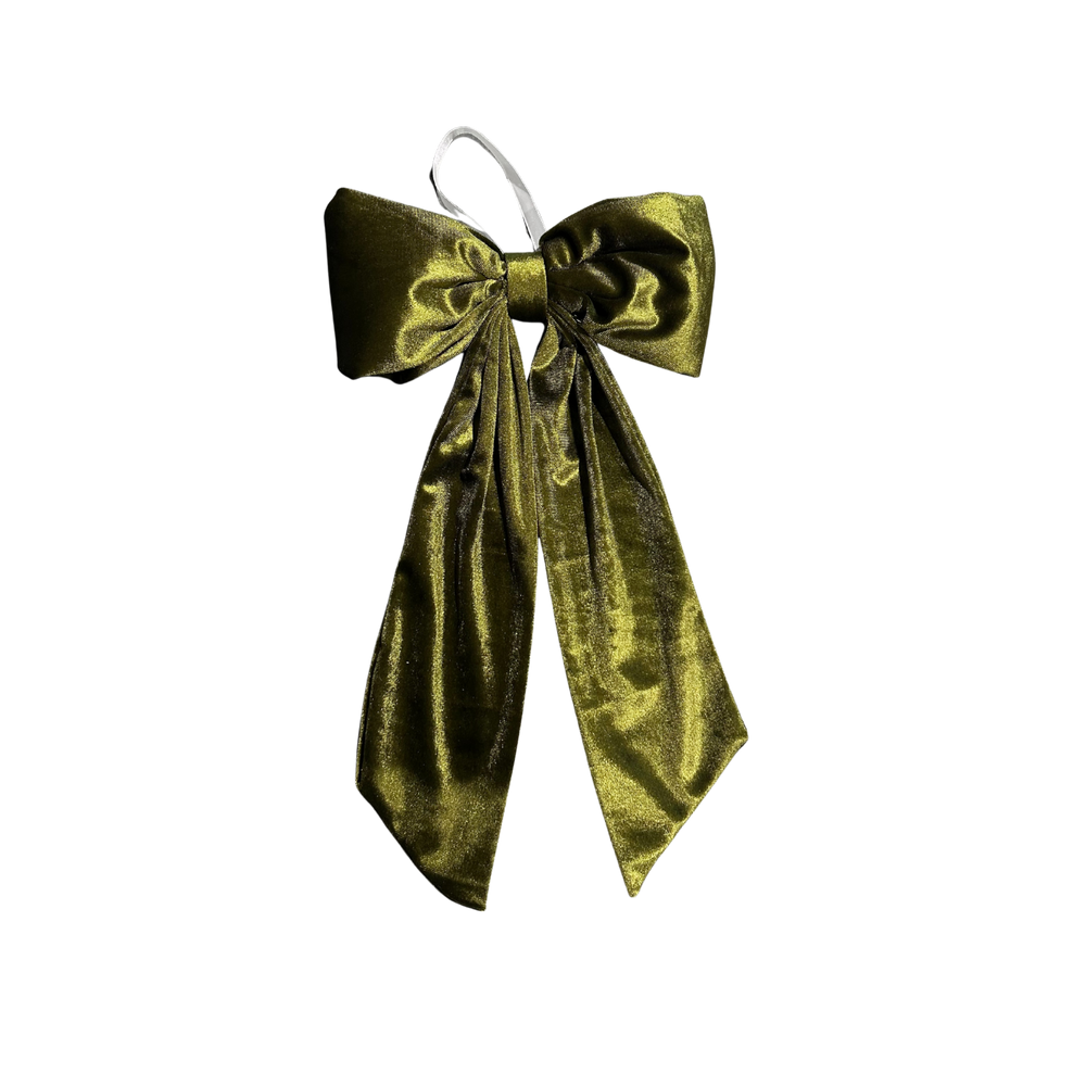 Nœuds de Fête en Velours Chartreuse  Maison Olive