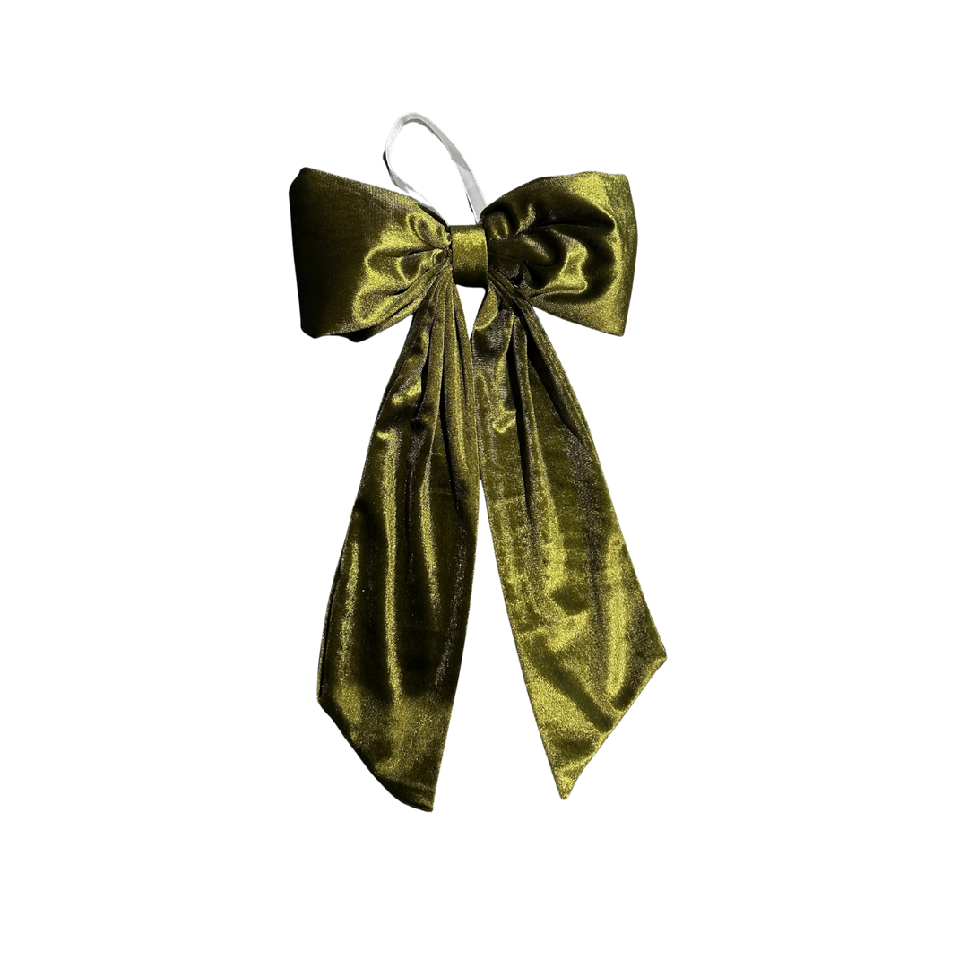 Nœuds de Fête en Velours Chartreuse  Maison Olive