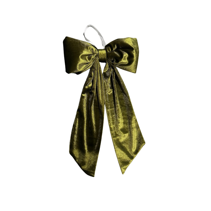 Nœuds de Fête en Velours Chartreuse  Maison Olive