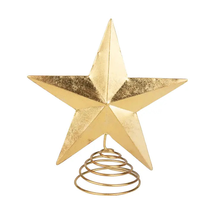 Étoile Sapin en métal or antique 12 pouces  Maison Olive
