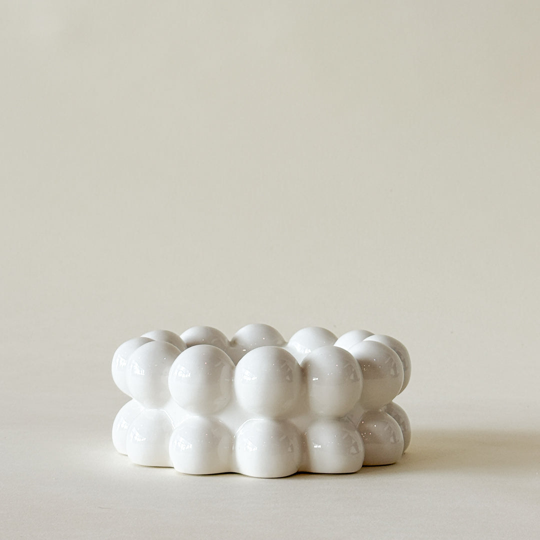 BUBBLE Bol céramique blanc - Maison Olive