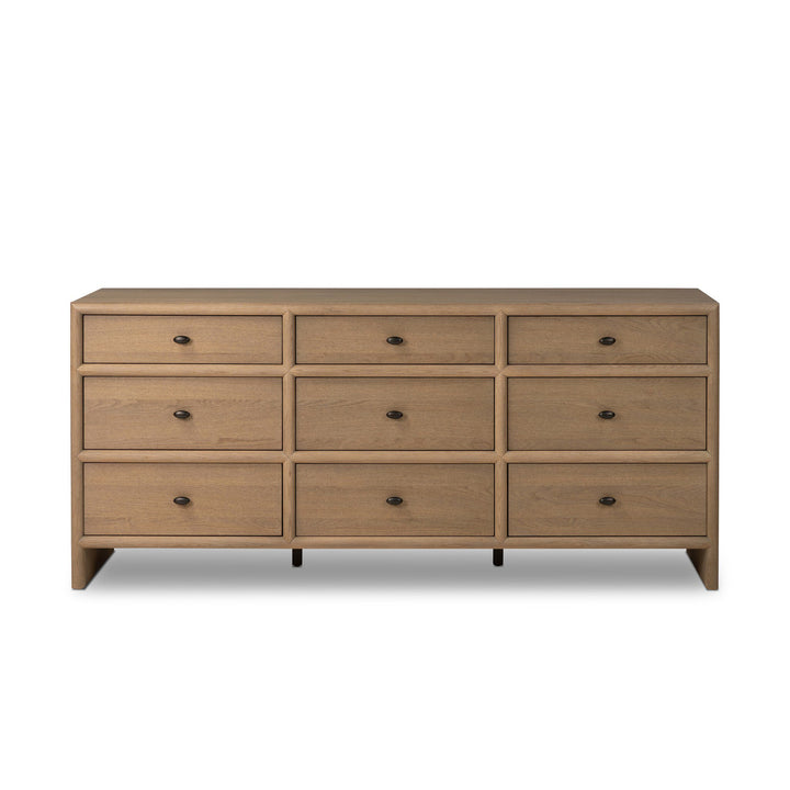 Commode Analisa 9 tiroirs - Chêne sablé