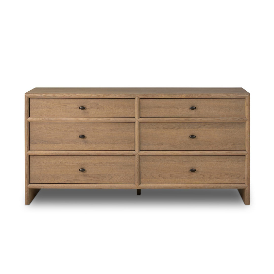 Commode Analisa 6 tiroirs - Chêne sablé
