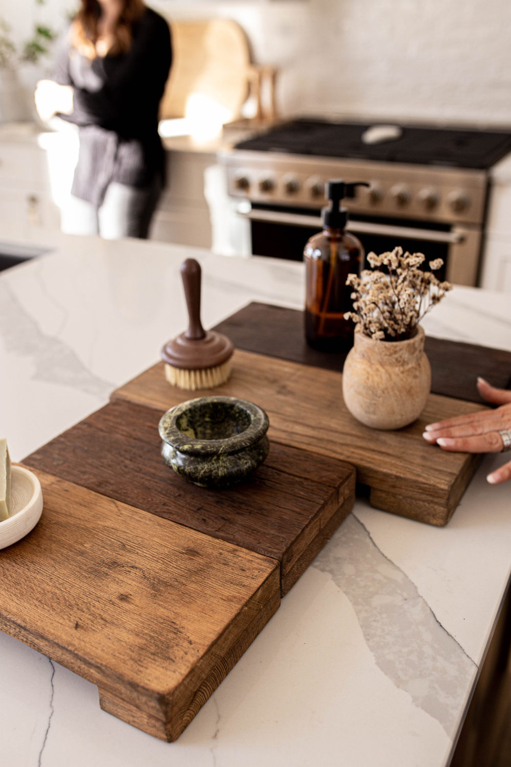 STEFAN Bol en pierre verte de Bidasar - Maison Olive