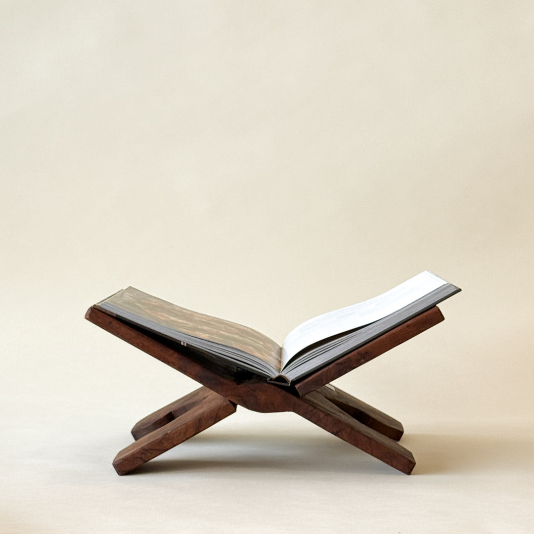 LOUCA Support à livre en bois recyclé 14,5" - Maison Olive