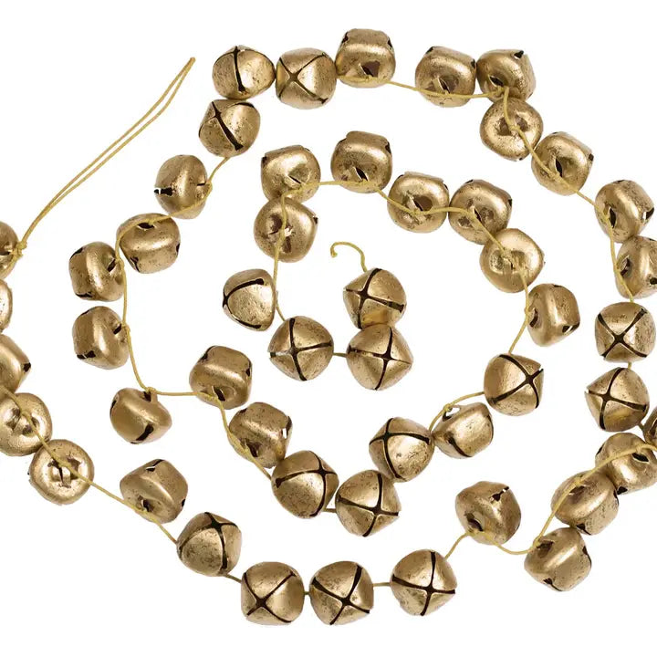 Guirlande de cloches dorées 60''  Maison Olive