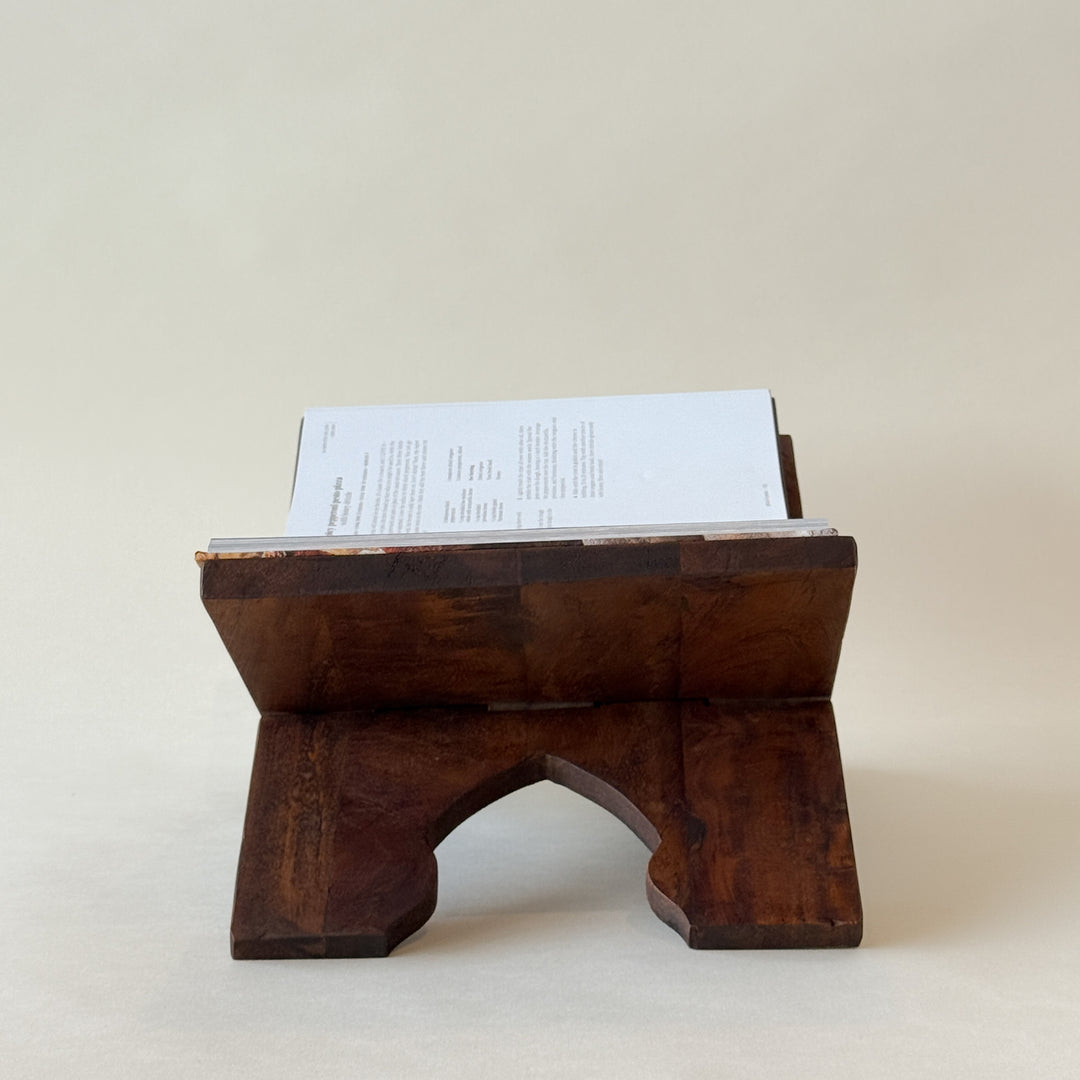 LOUCA Support à livre en bois recyclé 14,5" - Maison Olive