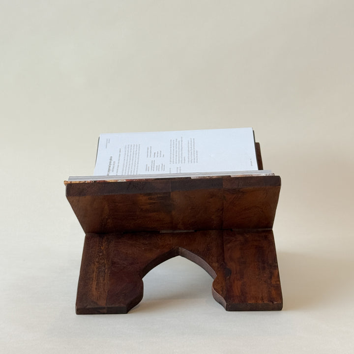 LOUCA Support à livre en bois recyclé 14,5" - Maison Olive