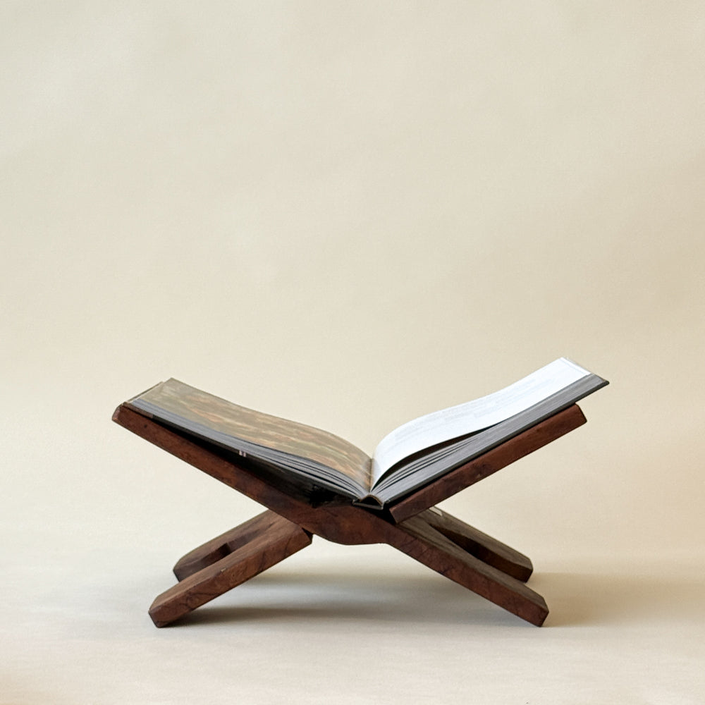 LOUCA Support à livre en bois recyclé 14,5" - Maison Olive