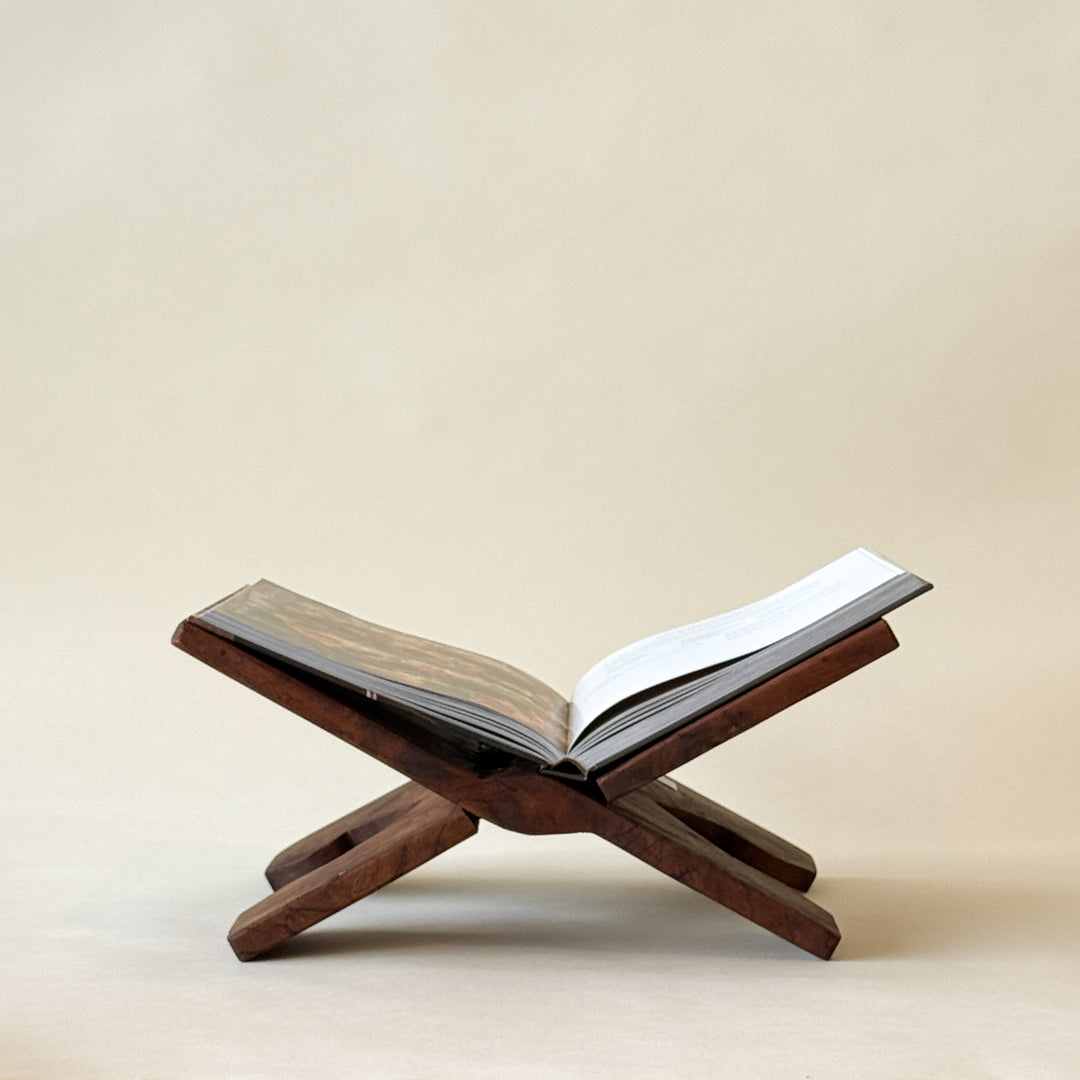 LOUCA Support à livre en bois recyclé 14,5" - Maison Olive