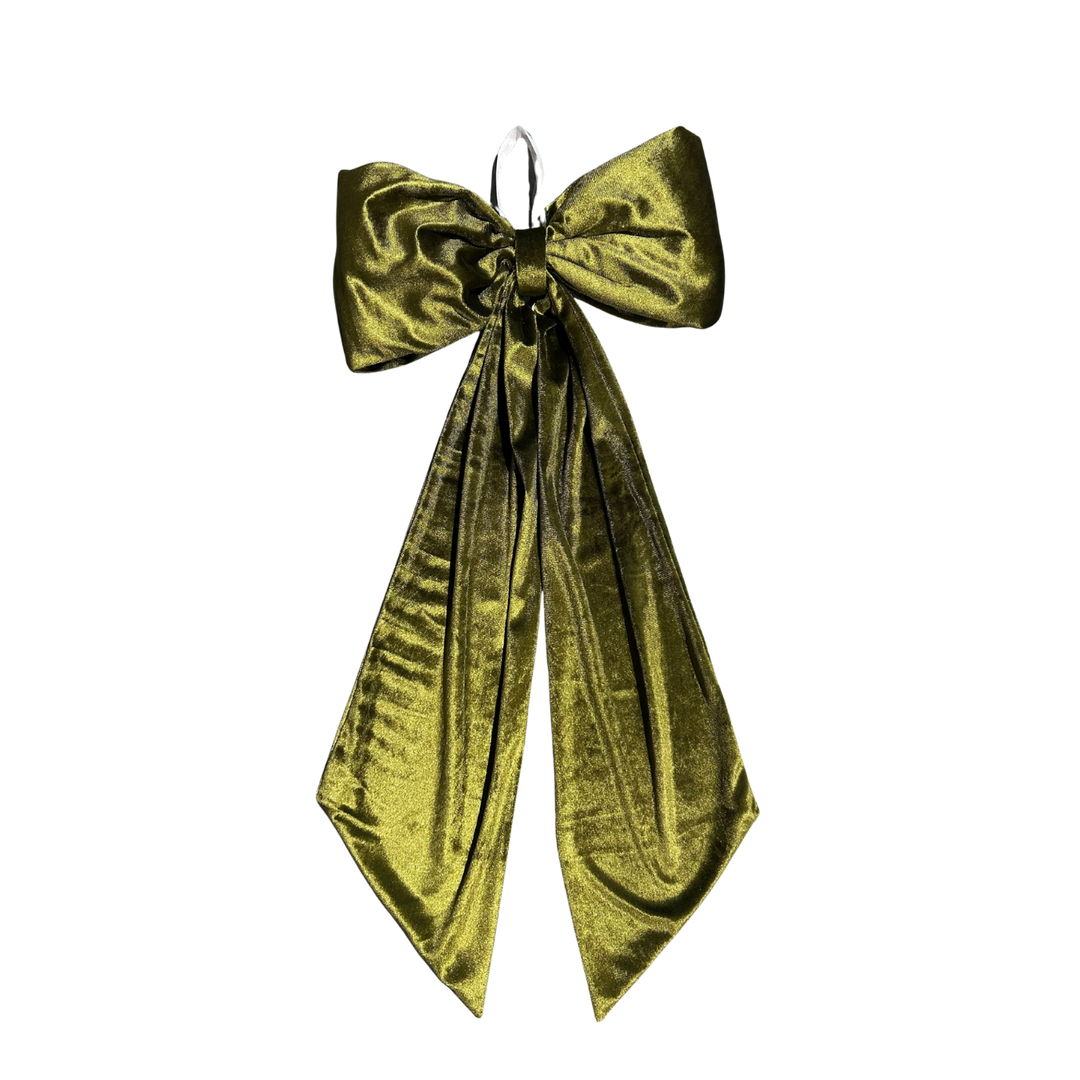 Nœuds de Fête en Velours Chartreuse  Maison Olive