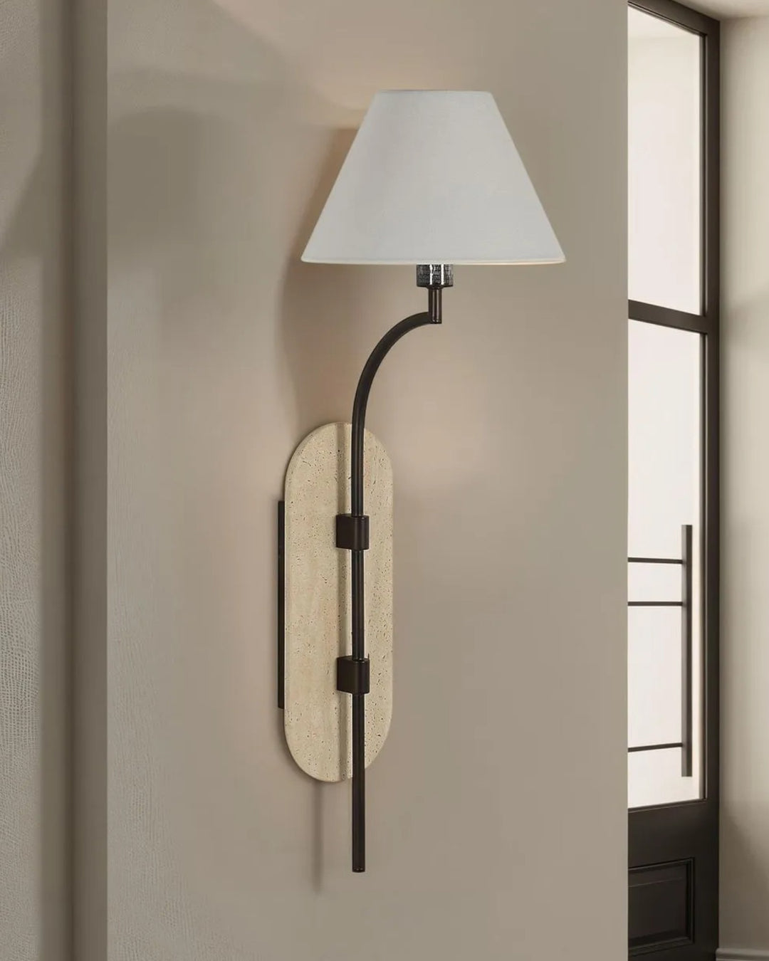 ACCA-Applique-Murale-Travertin-Fer