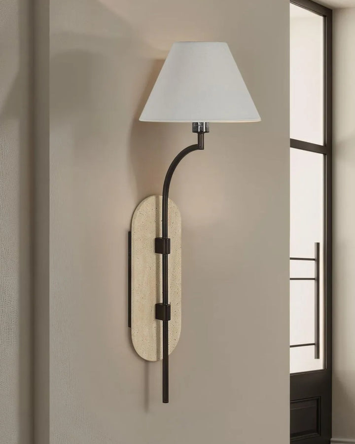 ACCA-Applique-Murale-Travertin-Fer