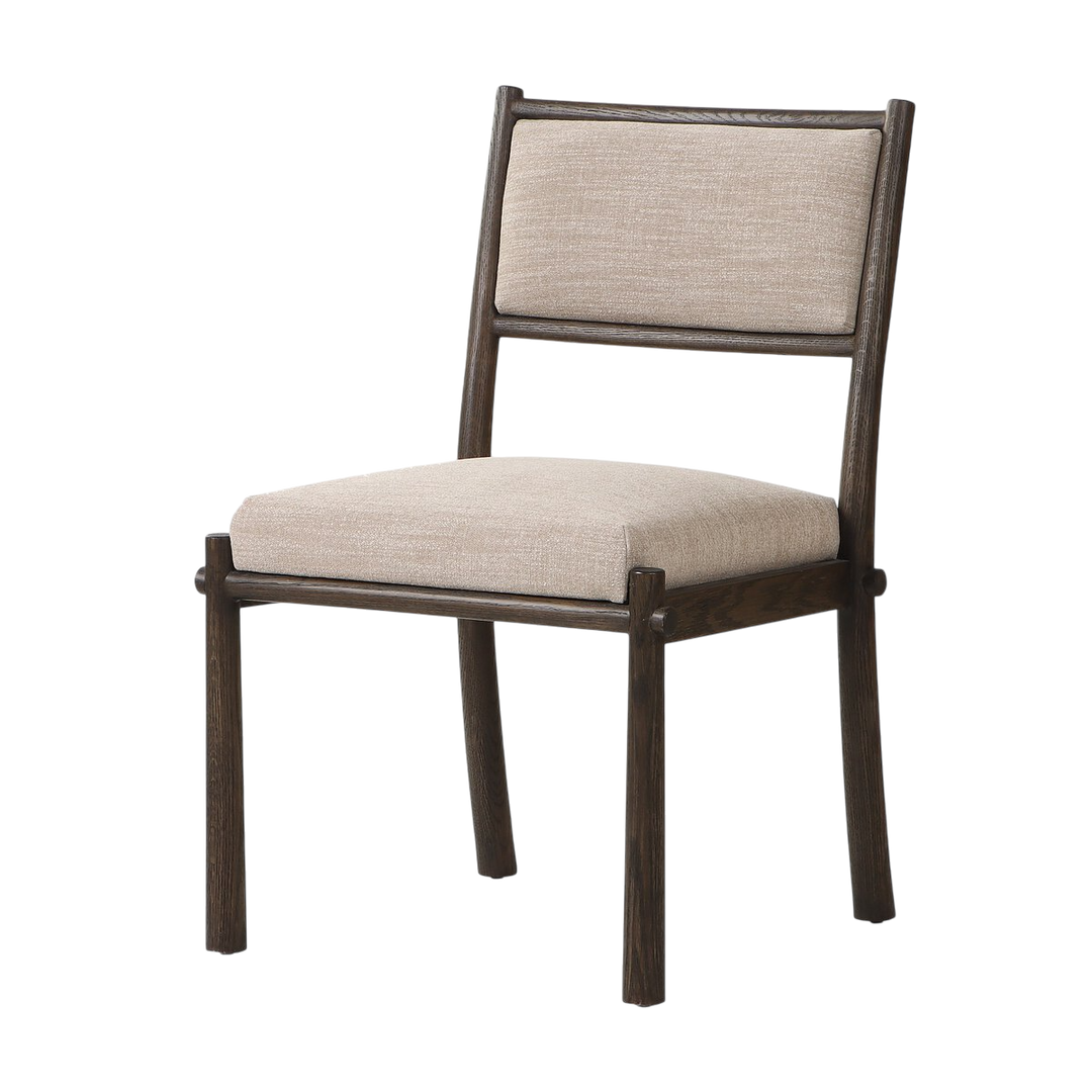 Chaise Tissus Cuisine Bois Confort Taupe 