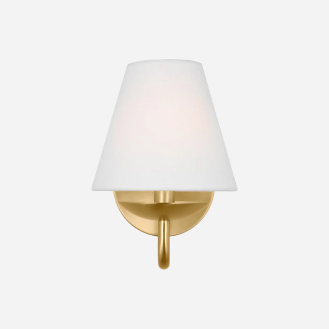 luminaire muraux, laiton abat-jour lin