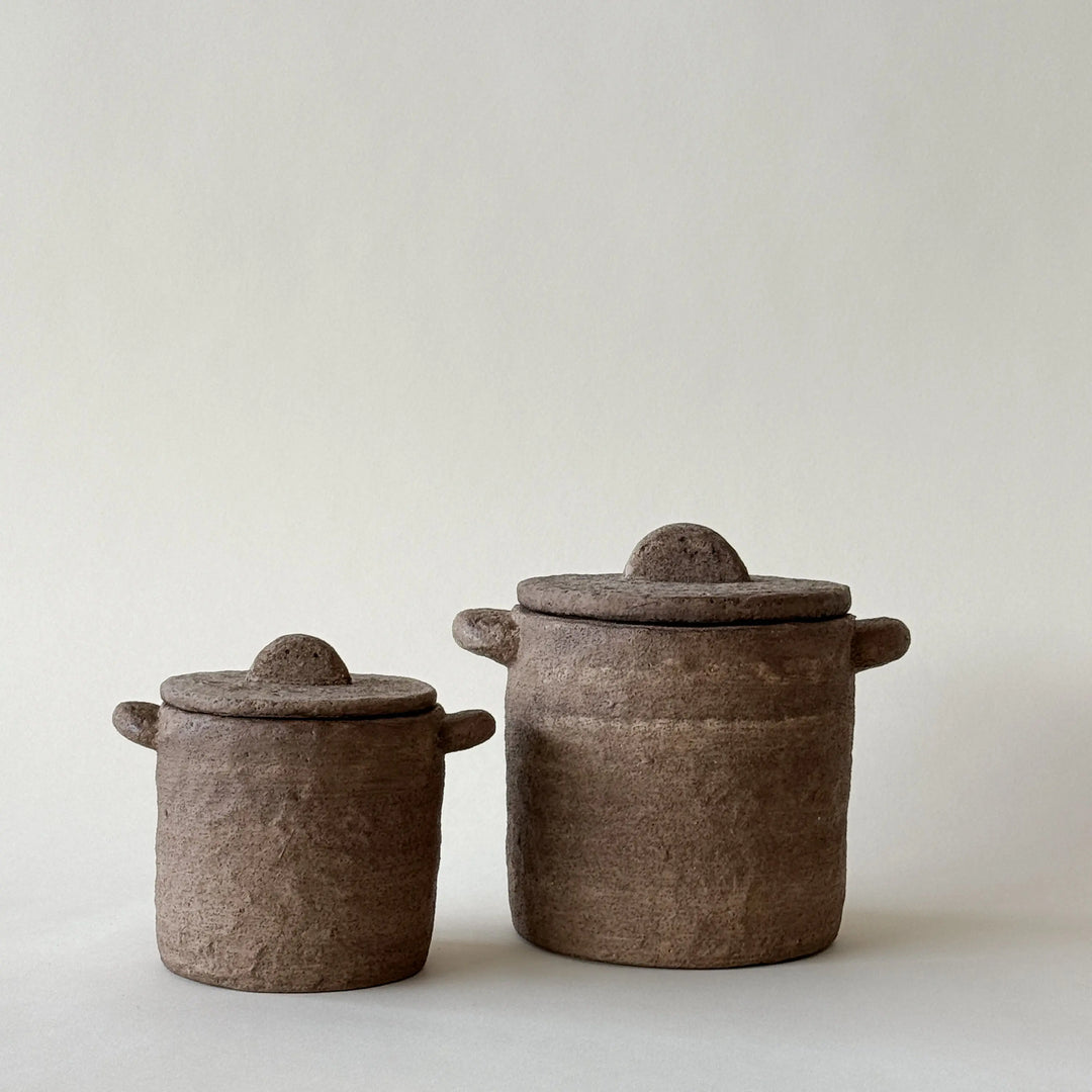 AMBER Pot avec couvercle Maison Olive