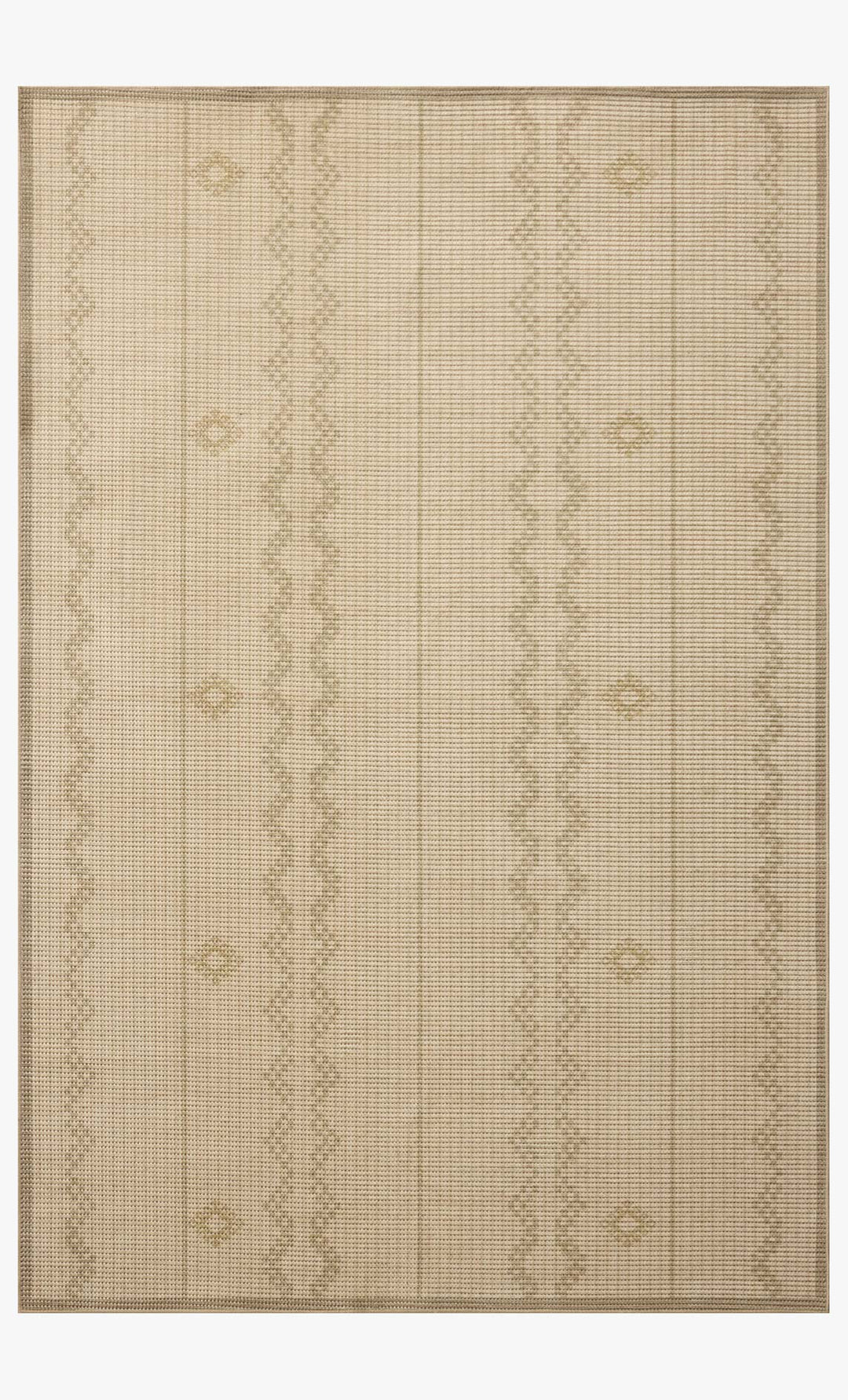 Tapis Archibald ivoire et sable Amber Lewis × Loloi — vue de face