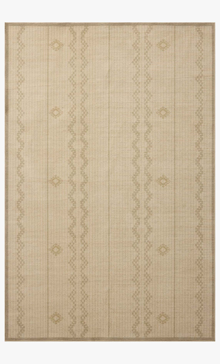 Tapis Archibald ivoire et sable Amber Lewis × Loloi — vue de face