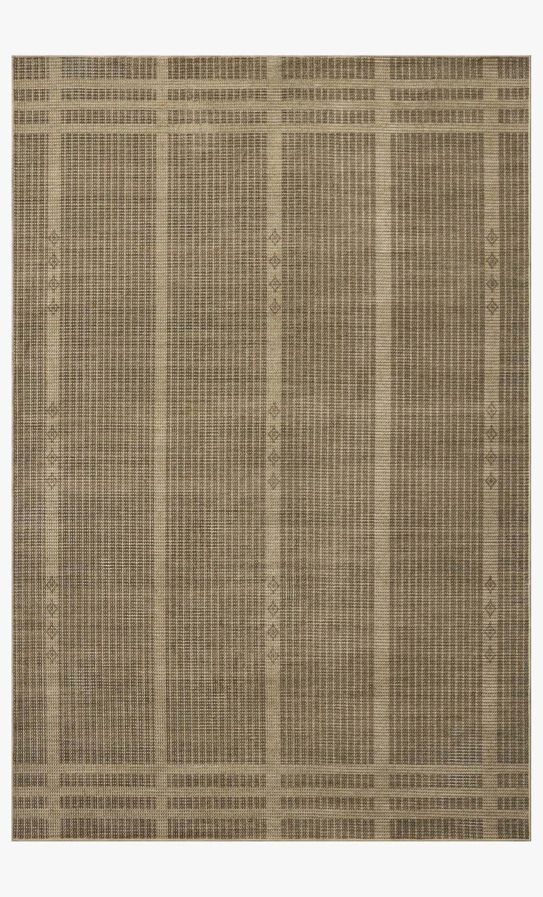 Tapis Archibald fauve et beige Amber Lewis × Loloi — vue de face