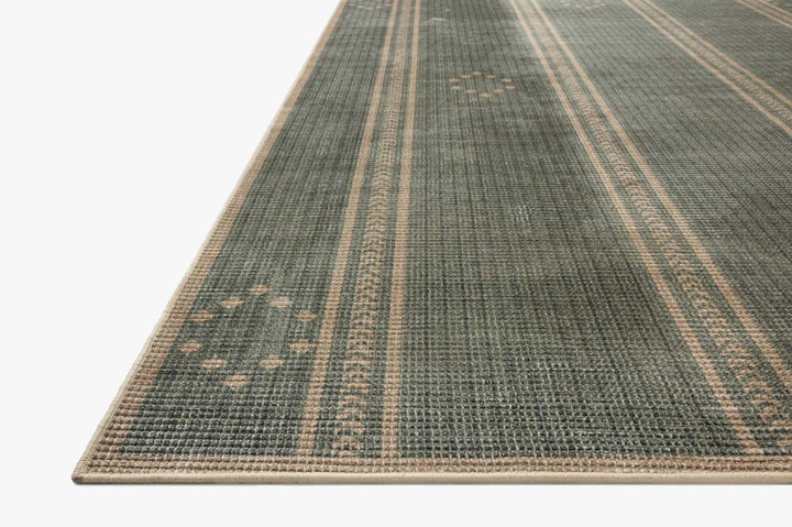 Tapis Archibald lagon et naturel Amber Lewis × Loloi — vue stylisée