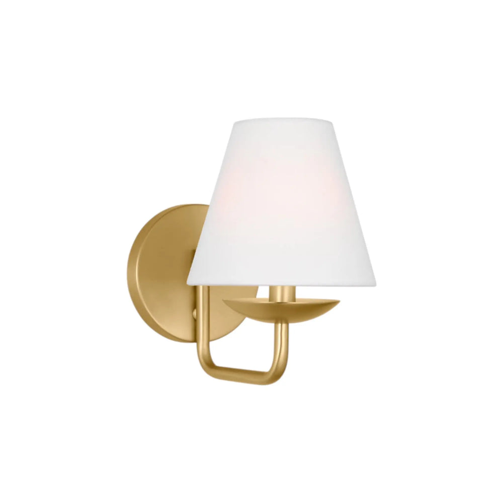 luminaire muraux, laiton abat-jour lin