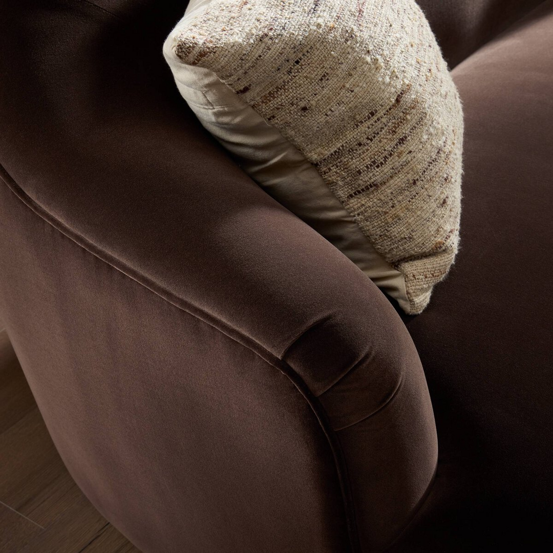 Velours Chocolat Confort Chic Sofa