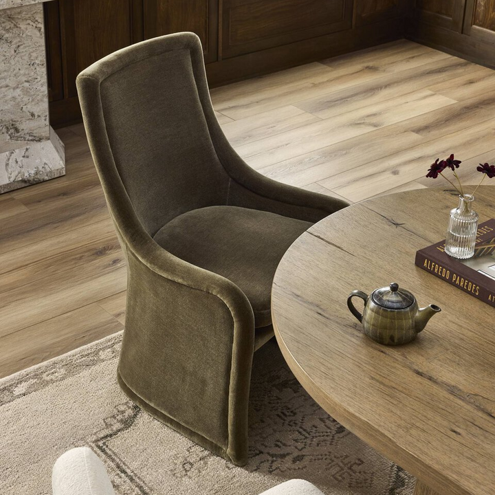 Velours Vert Chic Olive Classique