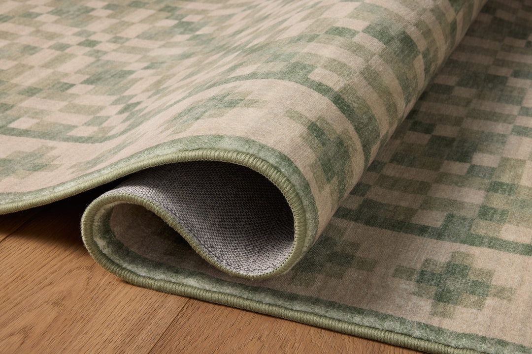 BOBBY Beige / Green Tapis — vue 5