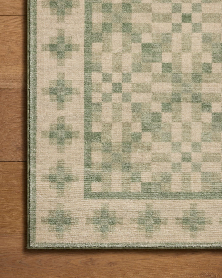 BOBBY Beige / Green Tapis — vue 6
