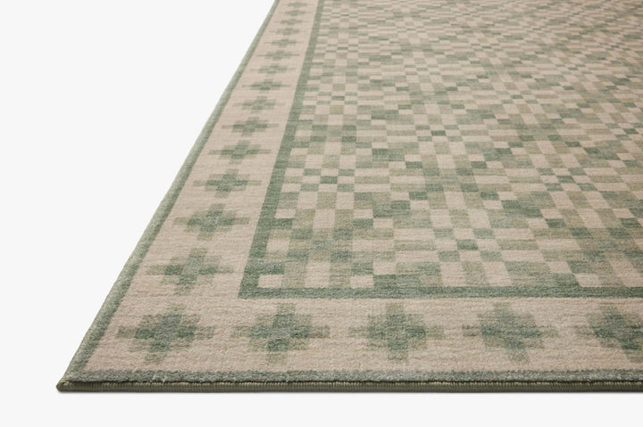 BOBBY Beige / Green Tapis — vue 4