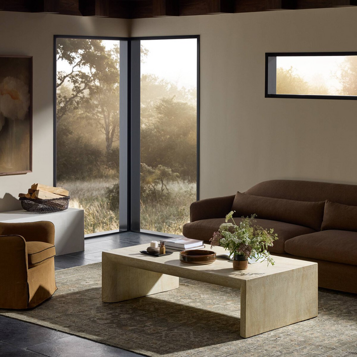 Table Salon Travertin Fourhands 