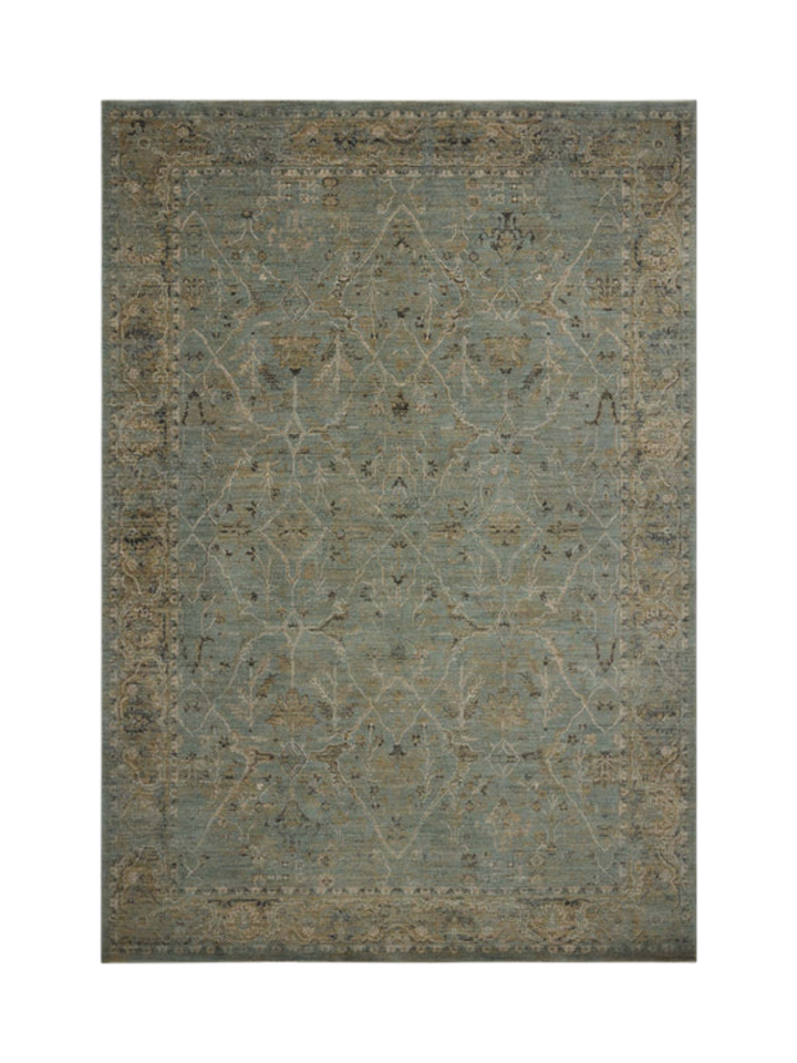 Tapis Contemporain Motif Aqua Olive