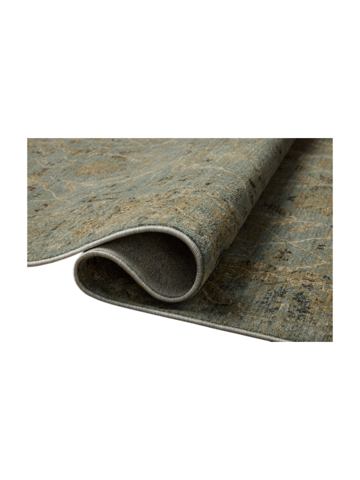 Tapis Contemporain Motif Aqua Olive