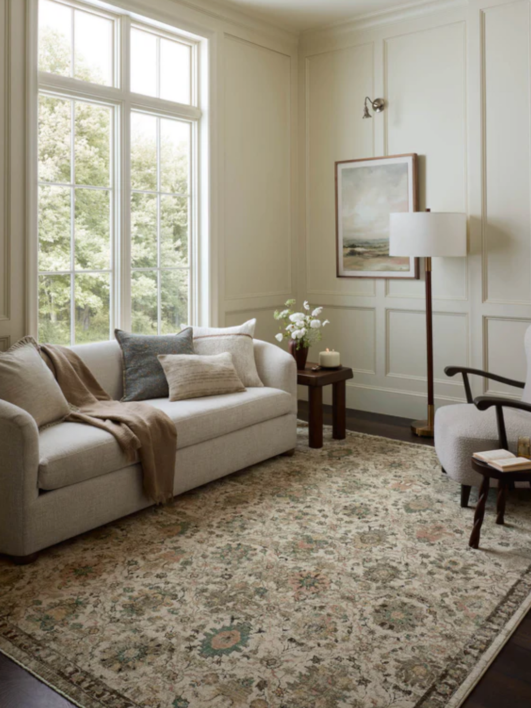 Tapis Contemporain Motif Ivory Multi