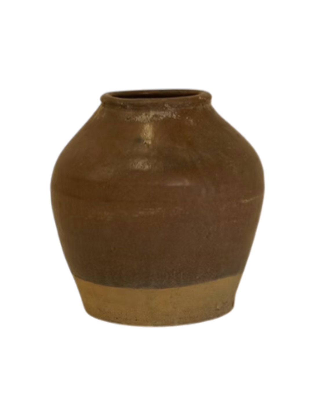 Bernardie Vase Vintage Brun Glaze