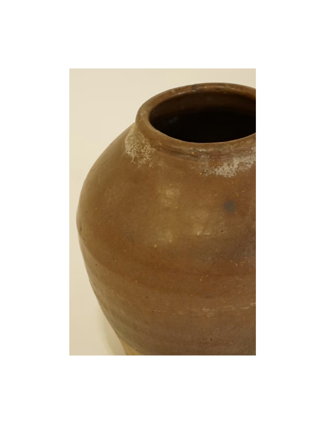 Bernardie Vase Vintage Brun Glaze