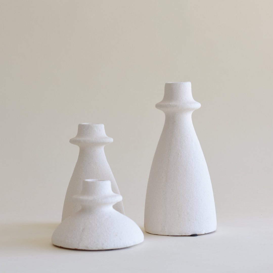 ARTHA Bougeoir Blanc - Maison Olive