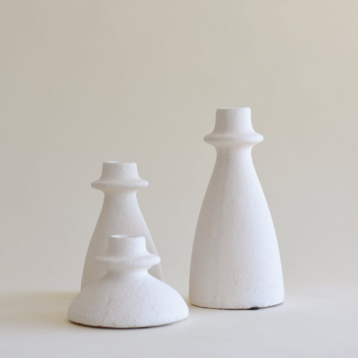 ARTHA Bougeoir Blanc - Maison Olive