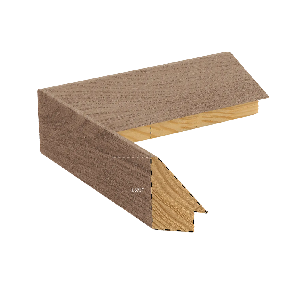 Toile encadrée bois paysage art