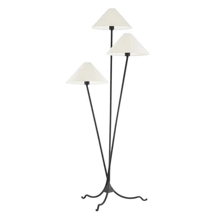 Cedar Lampe Sur Pied Fer