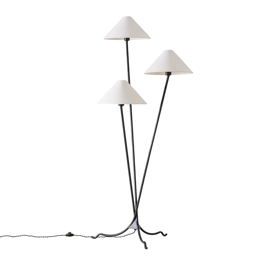 Cedar Lampe Sur Pied Fer