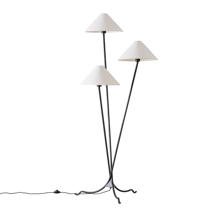 Cedar Lampe Sur Pied Fer