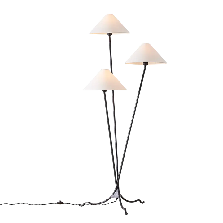 Cedar Lampe Sur Pied Fer