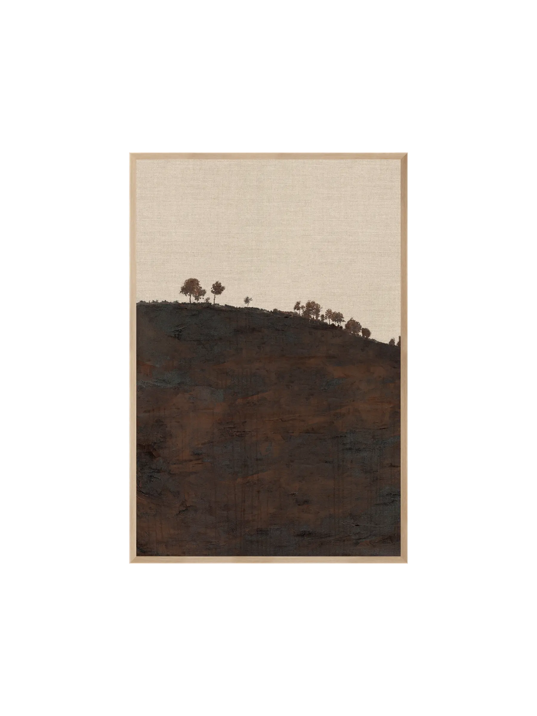 Cadre murale cheval bois naturelle