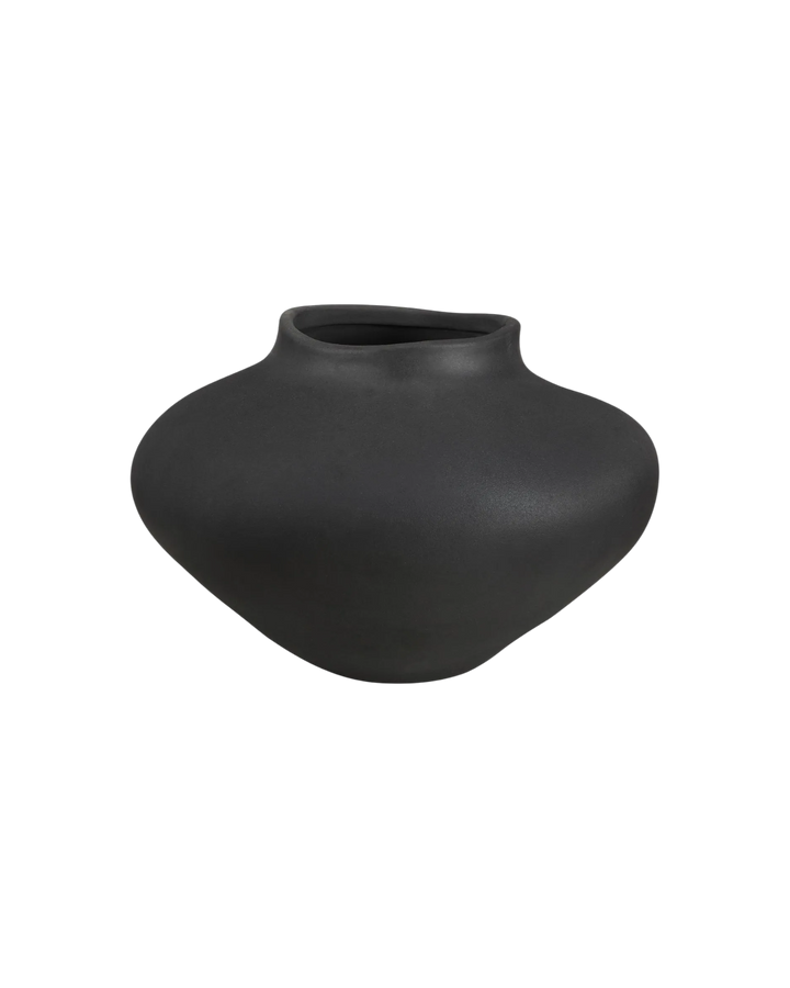 CIPHER-Vase-Noir-Texturé-Organique