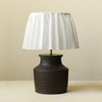 CLAIRE Large Black Ceramic Voltaire Table Lamp