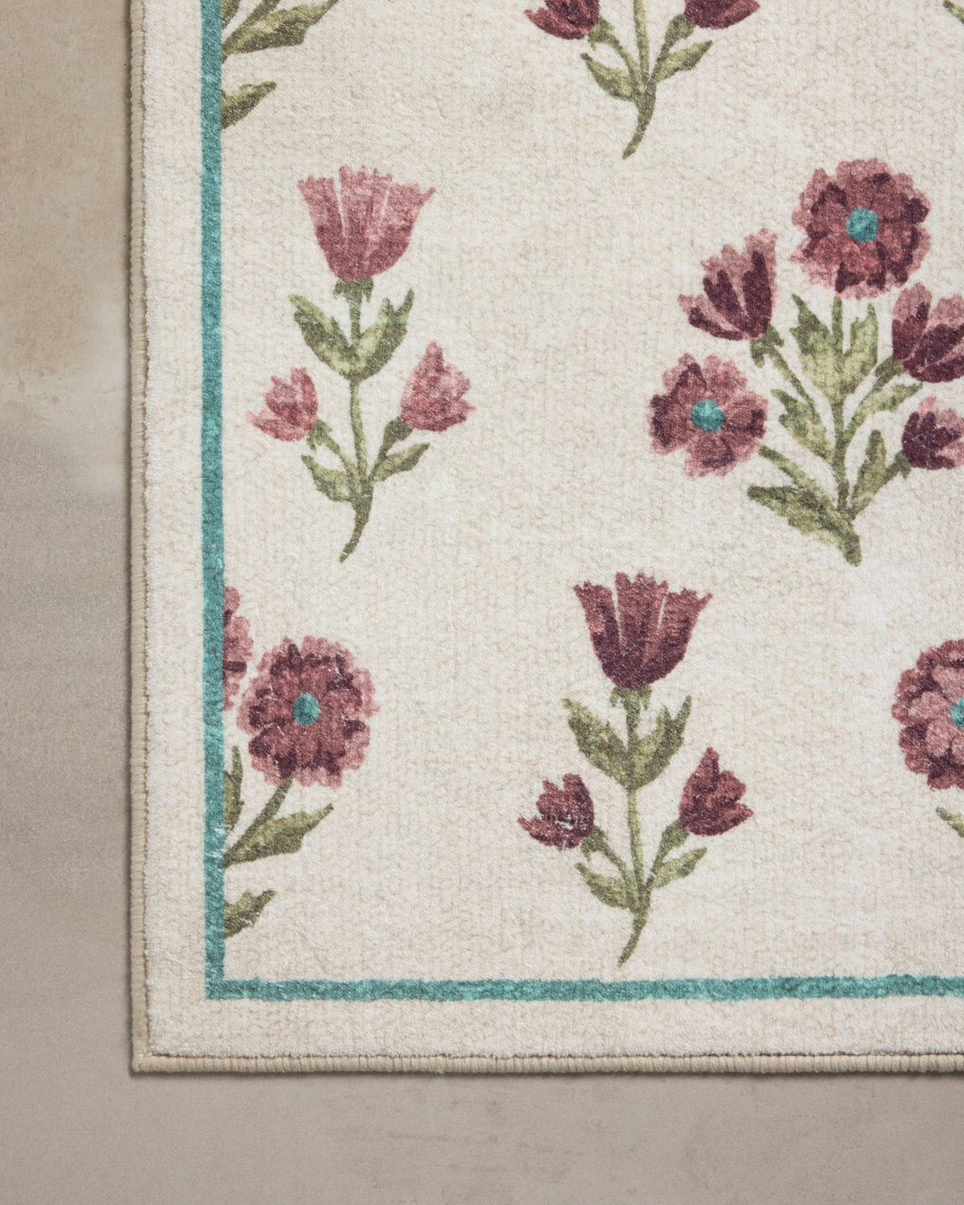 CLOVE Ivory / Plum Tapis de bain — vue 3